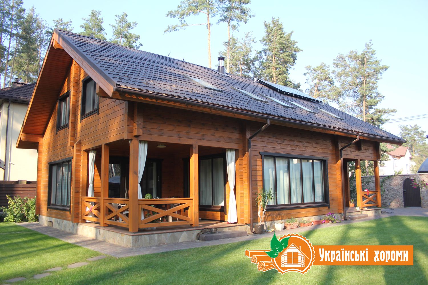 Дом из профилированного бруса. Компания "Украинские хоромы"