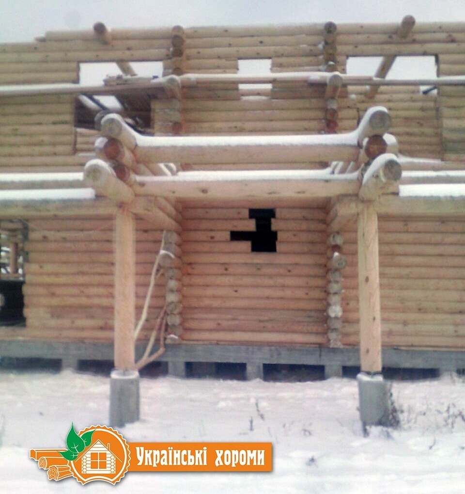 Сруб зимой Сруб зимой