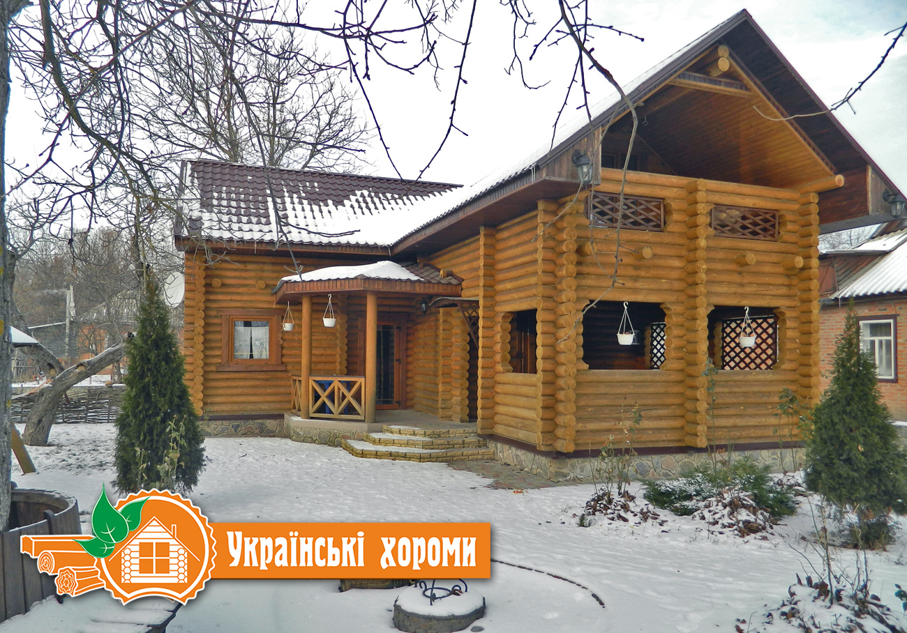 Деревянная дача с баней