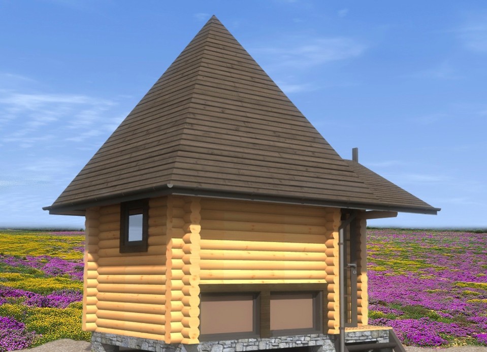 Визуализация домика на пчелиных ульях